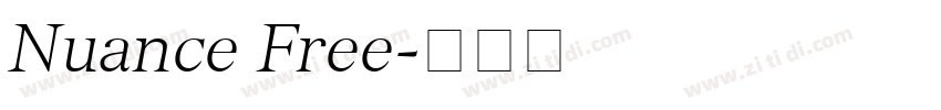 Nuance Free字体转换